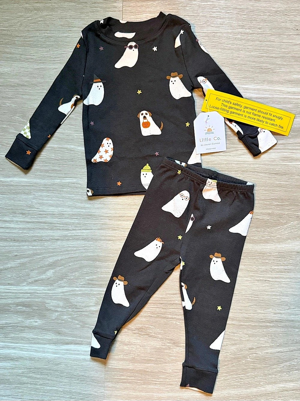 Little Co. by Lauren Conrad Halloween Ghost Dog Organic Cotton Pajama Set Pajama